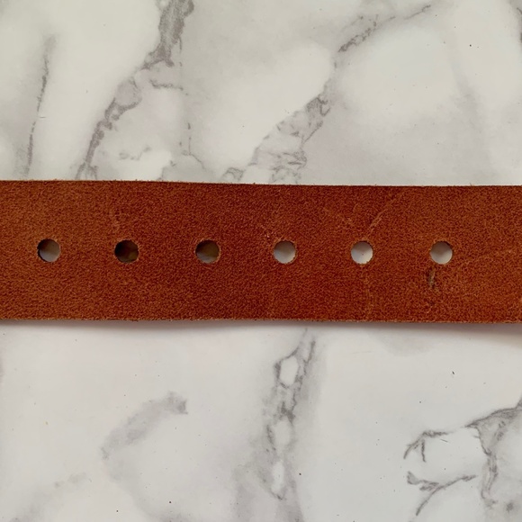 AMERICA Vintage Red Antique Distressed Genuine Leather Belt SIZE 34 - Picture 9 of 9